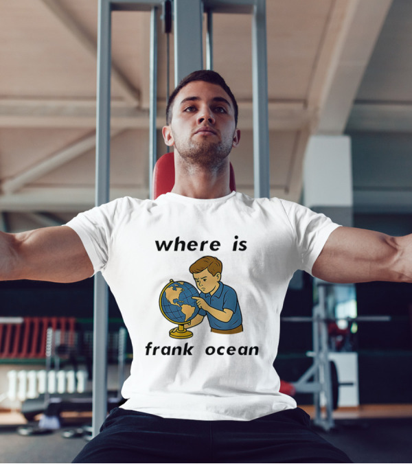 Where Is Frank Ocean Curious Boy With Globe T-Shirt
