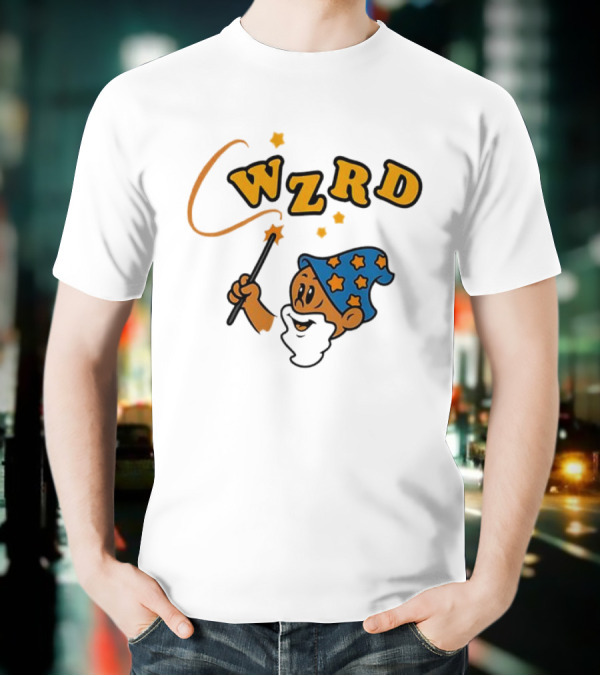 Wzrd Wizard Hat Stars And Wand Graphic T-Shirt
