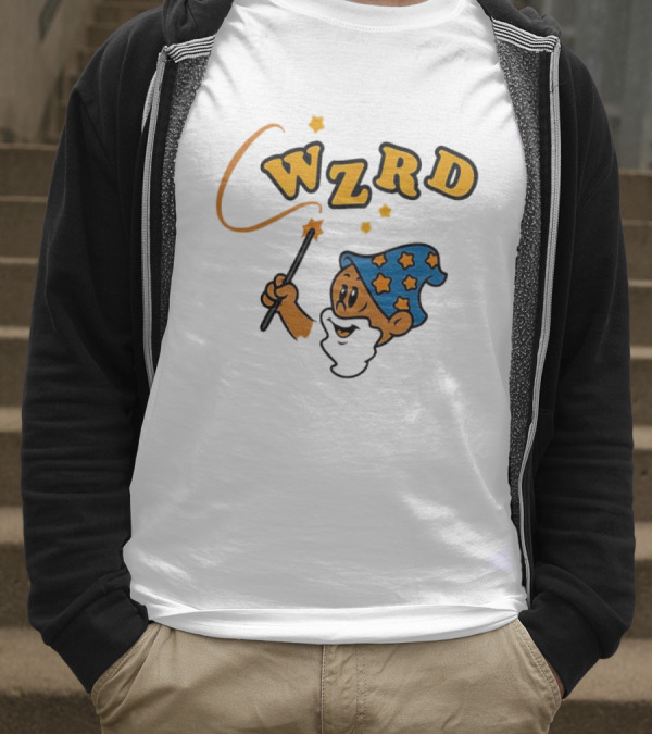 Wzrd Wizard Hat Stars And Wand Graphic T-Shirt