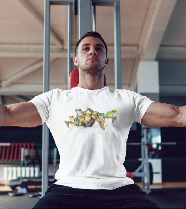 Tree Frogs Colorful Vibrant Multicolored Frogs T-Shirt
