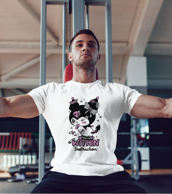 Within Destruction Devil Kitty Kuromi Skull And Bow Elements T-Shirt