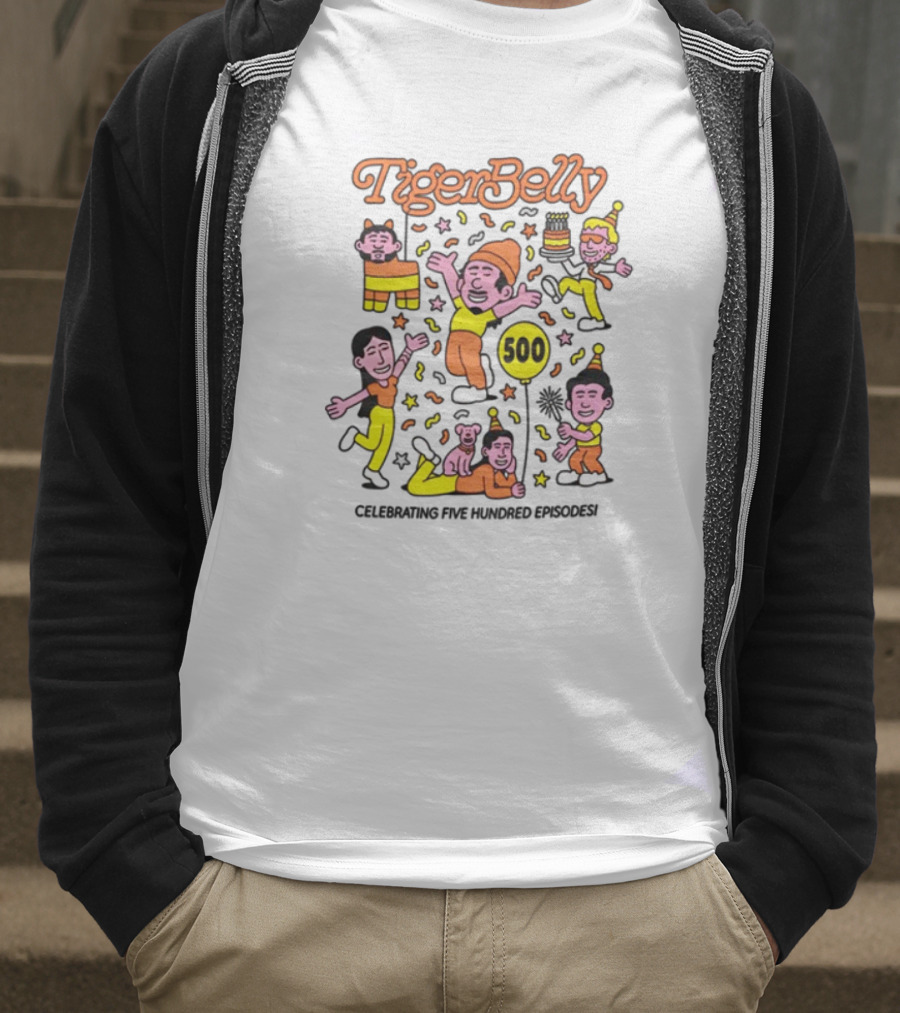 TigerBelly Celebrating 500 Episodes T-Shirt