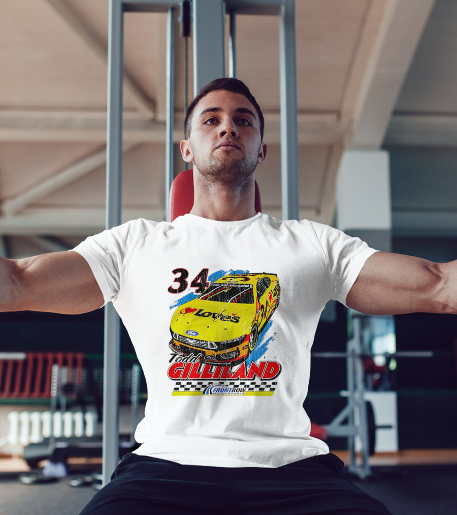 Todd Gilliland No. 34 Loves Ford Front Row Motorsports Racing T-Shirt