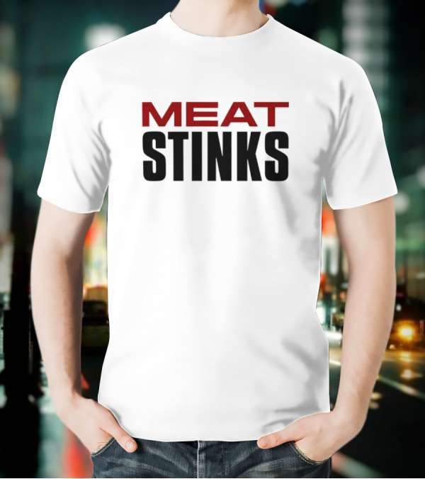 The Conners Darlene Conner Meat Stinks Bold Red Lettering T-Shirt