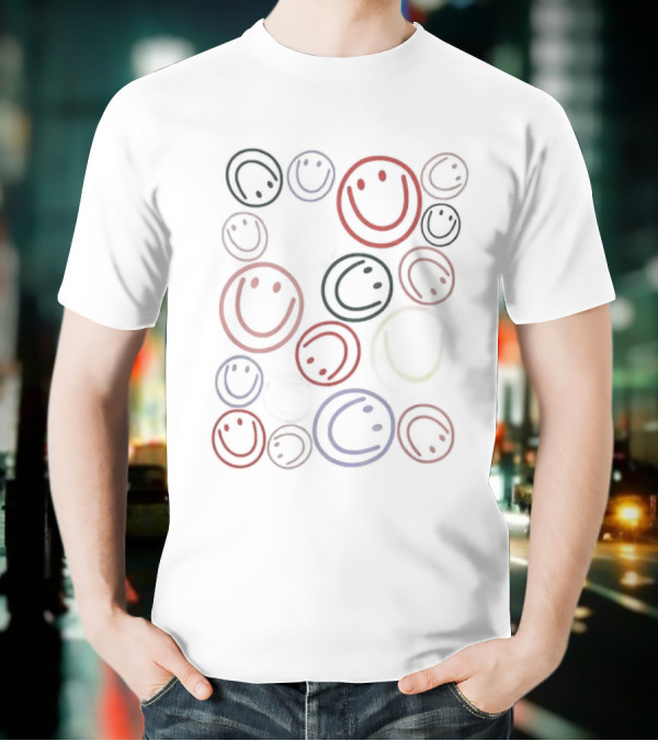 Thundermans Undercover Kombucha Multicolor Smiley Faces T-Shirt