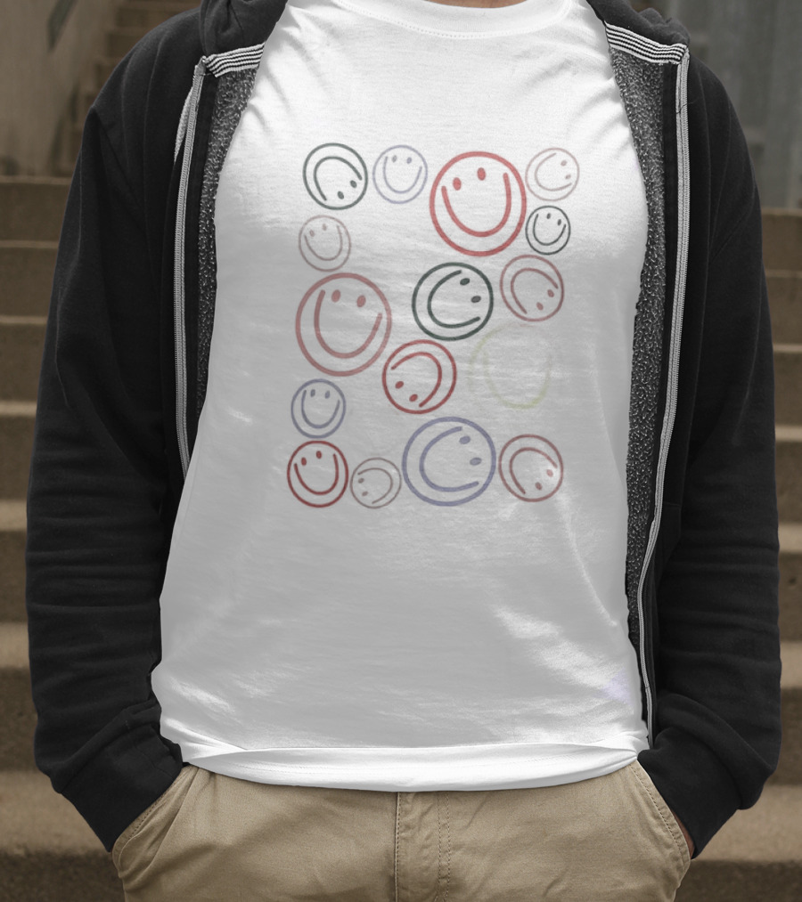 Thundermans Undercover Kombucha Multicolor Smiley Faces T-Shirt