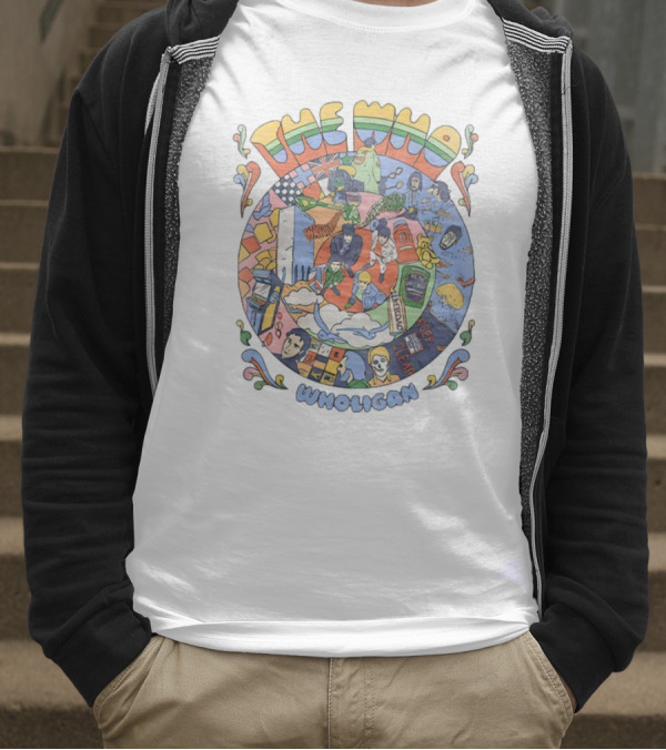 The Who Wholigan Retro Pop Art Psychedelic Collage T-Shirt