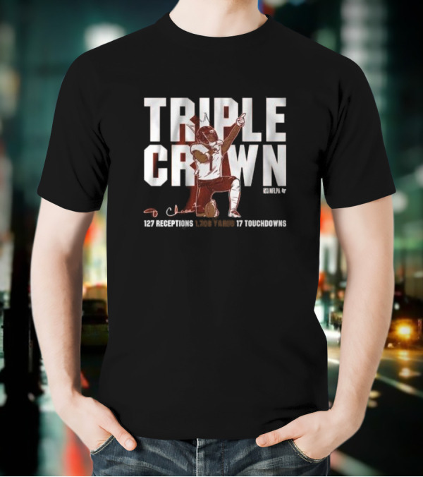 Ja’marr Chase Triple Crown 127 Receptions 1,708 Yards 17 Touchdowns T-Shirt