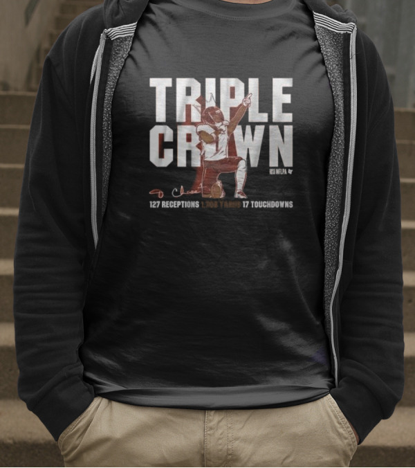 Ja’marr Chase Triple Crown 127 Receptions 1,708 Yards 17 Touchdowns T-Shirt