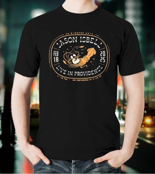 Jason Isbell February 18 2025 Live In Providence With Octopus Sensation T-Shirt
