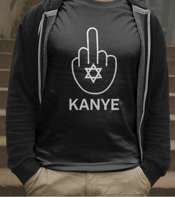 Kanye Middle Finger Star Of David 2025 T-Shirt