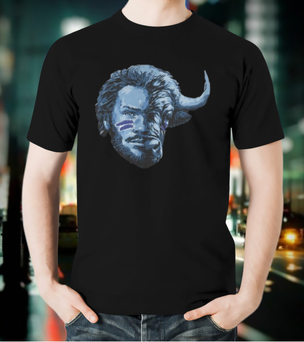 Josh Allen Buffalo Hybrid Face T-Shirt