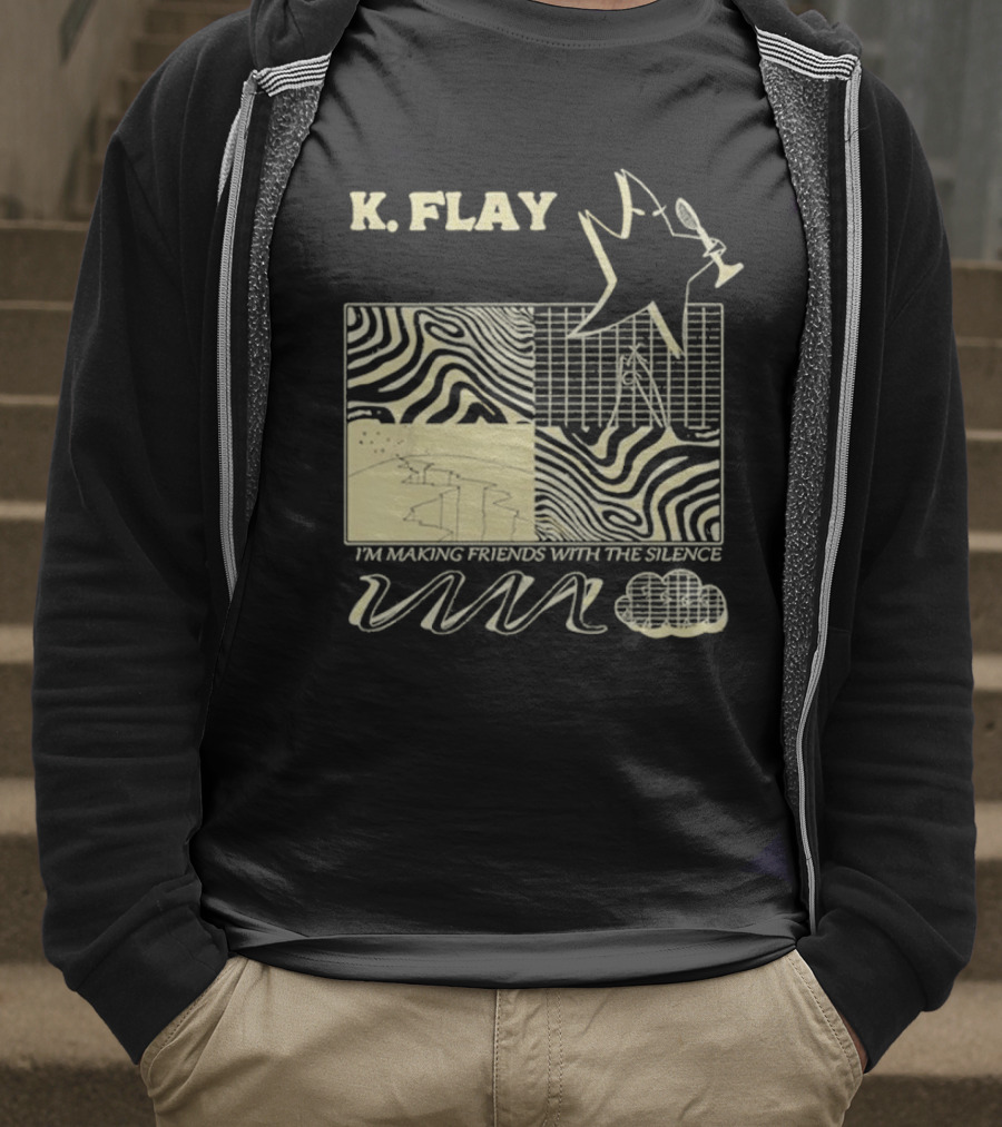 K.Flay I’m Making Friends With Silence Star Pattern 2025 Tour T-Shirt