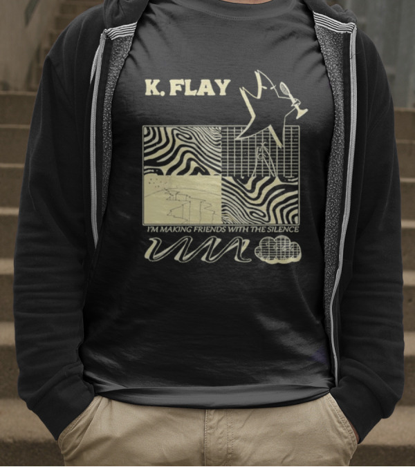 K.Flay I’m Making Friends With Silence Star Pattern 2025 Tour T-Shirt
