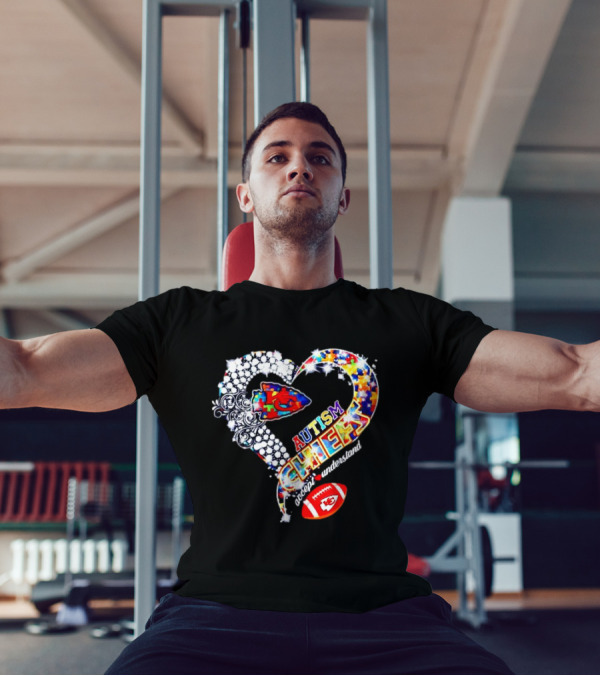 Kansas City Chiefs Autism Heart Accept Understand Love T-Shirt