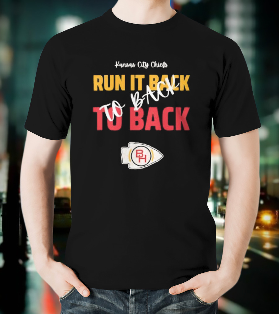 Kansas City Chiefs Run It Back To Back To Back T-Shirt