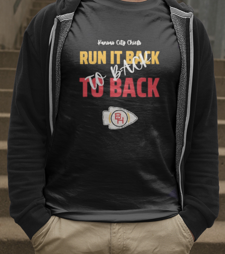 Kansas City Chiefs Run It Back To Back To Back T-Shirt