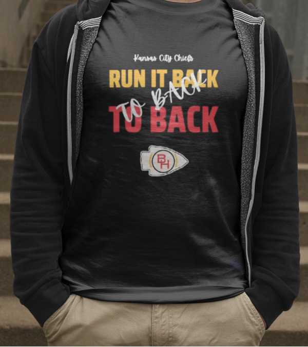 Kansas City Chiefs Run It Back To Back To Back T-Shirt