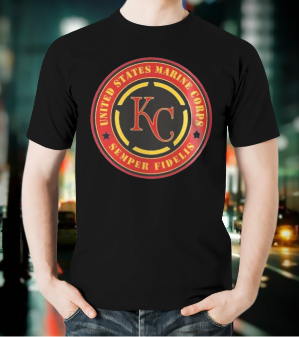 Kansas City Royals MLB United States Marine Corps Semper Fidelis Military Appreciation Night 2025 T-Shirt