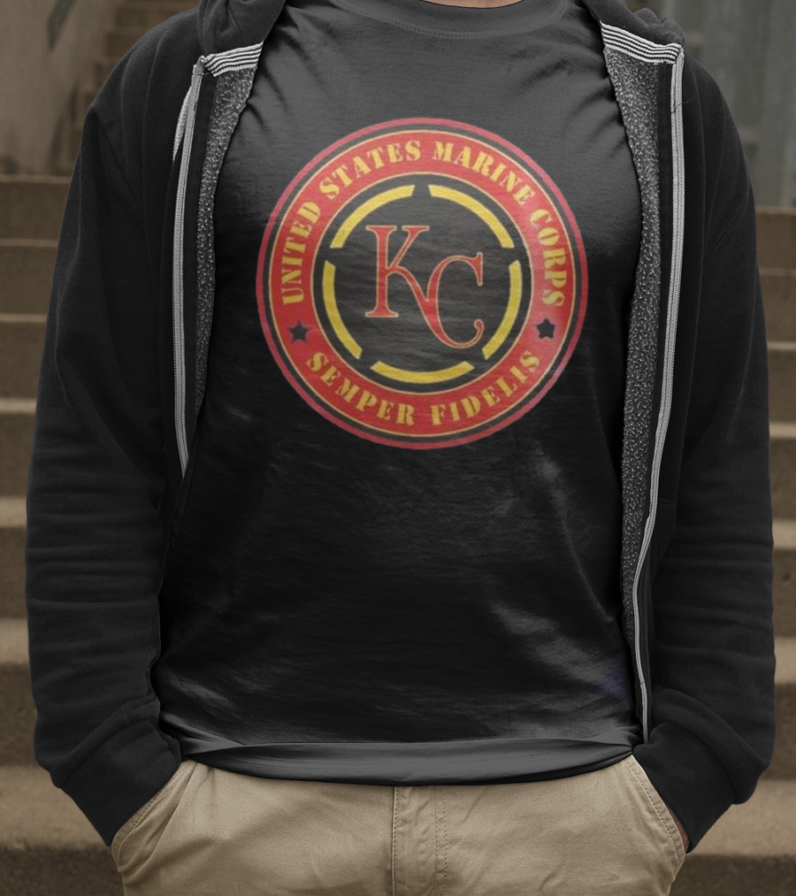 Kansas City Royals MLB United States Marine Corps Semper Fidelis Military Appreciation Night 2025 T-Shirt