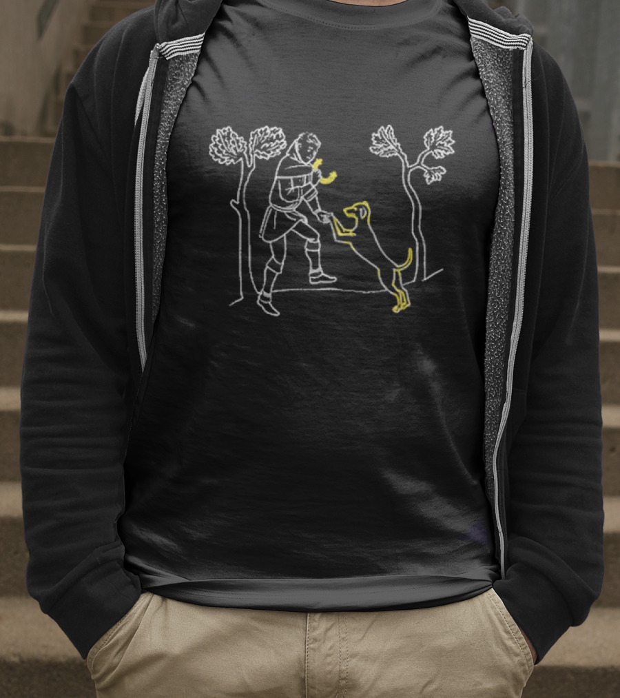 Kcd2 Chucho 2025 Knight And Dog Illustration T-Shirt