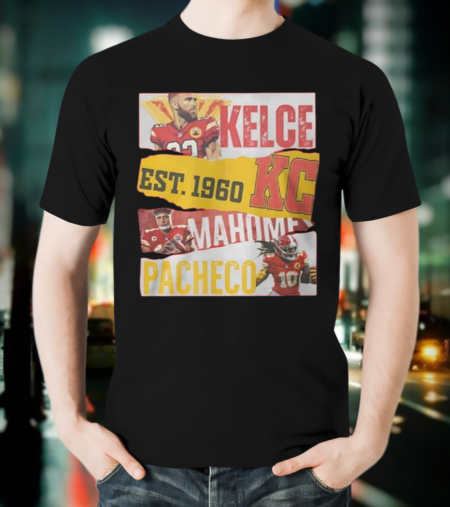 Kelce Mahomes Pacheco KC Est 1960 T-Shirt