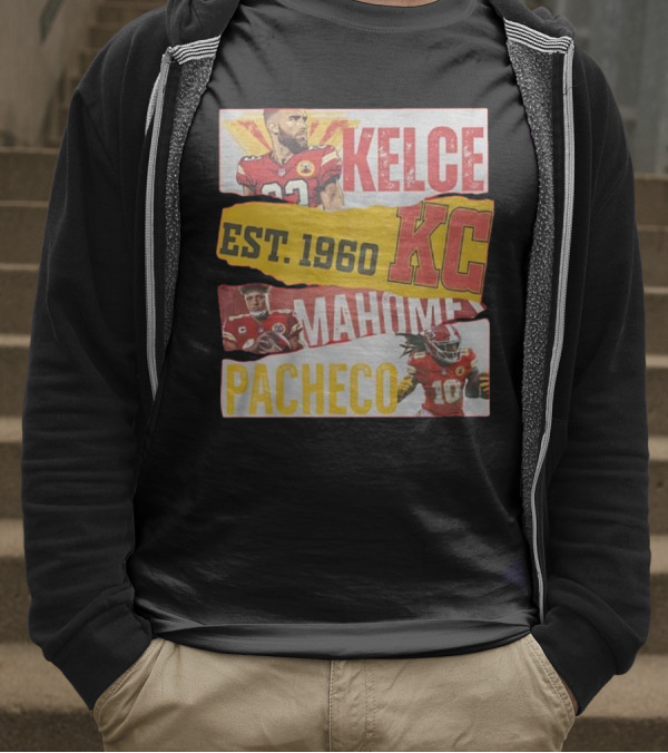 Kelce Mahomes Pacheco KC Est 1960 T-Shirt