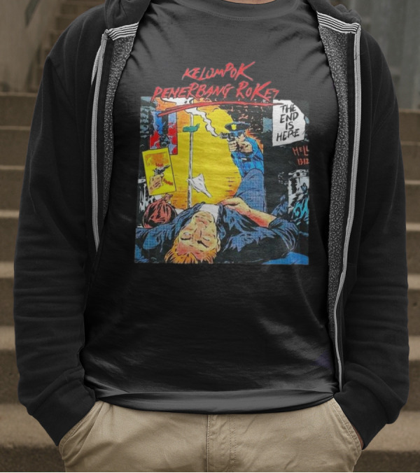 Kelompok Penerbang Roket The End Is Here Mati Muda Comic Style T-Shirt