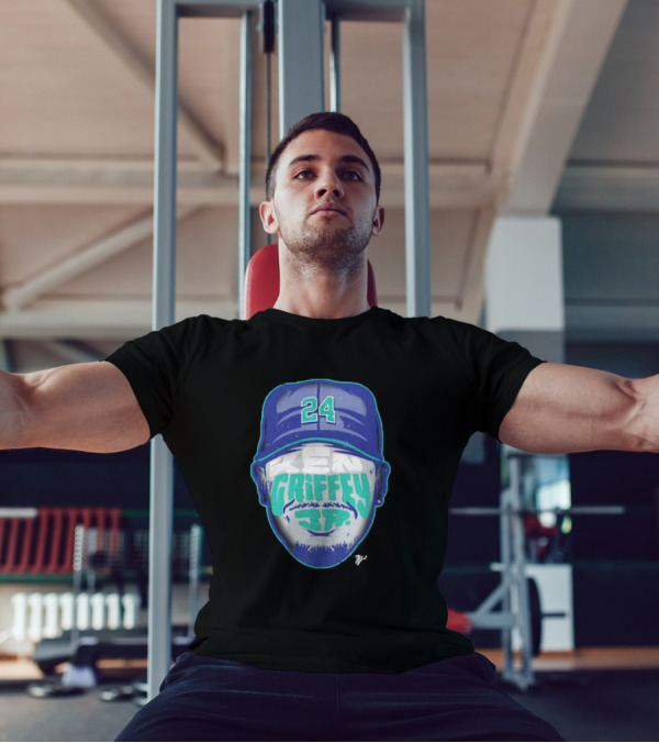 Ken Griffey Jr. 24 Seattle Mariners Vintage Silhouette T-Shirt