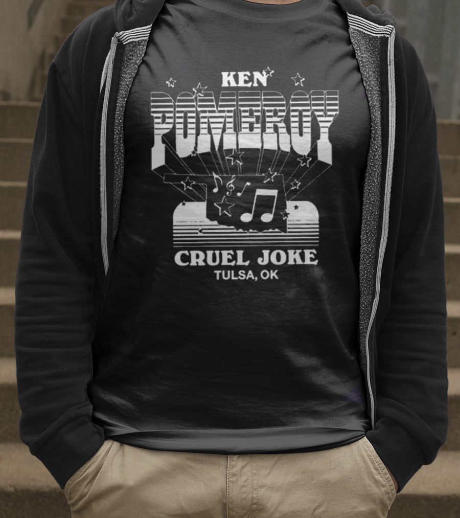 Ken Pomeroy Tulsa OK Cruel Joke Rodeo Music Notes And Stars T-Shirt