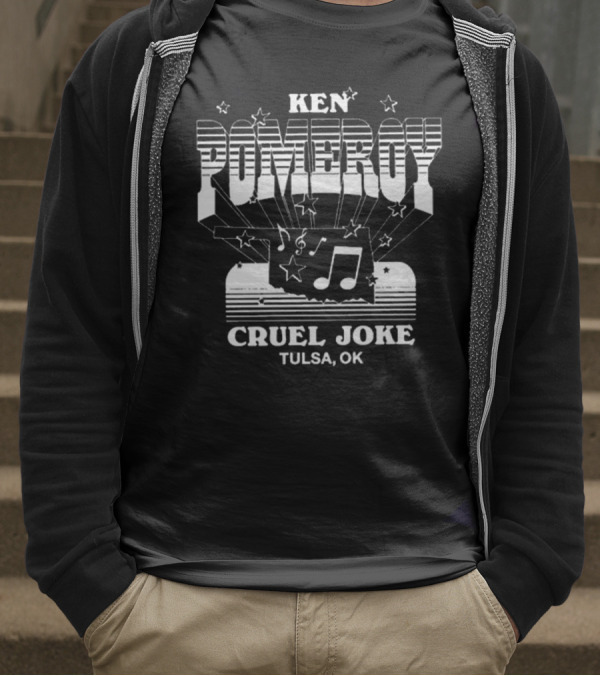 Ken Pomeroy Tulsa OK Cruel Joke Rodeo Music Notes And Stars T-Shirt