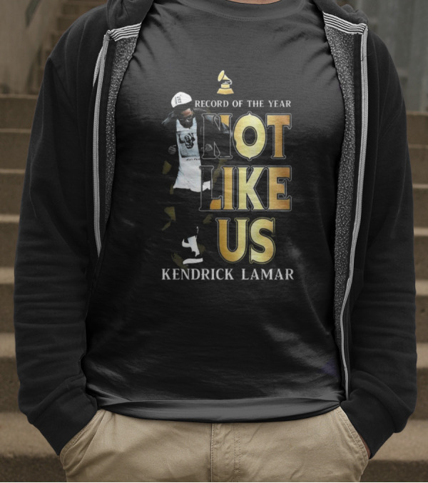 Kendrick Lamar Not Like Us Record Of The Year Grammy T-Shirt