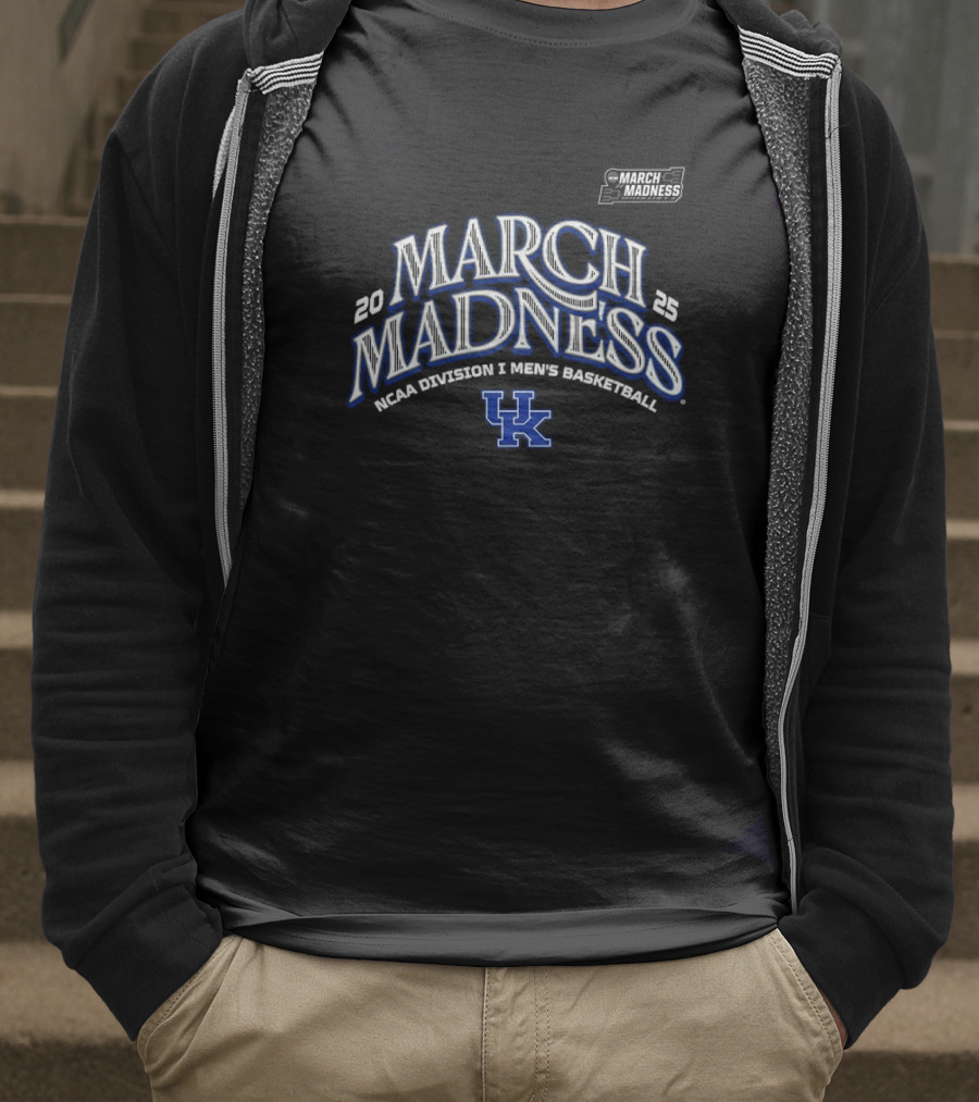 NCAA Division I Kentucky Men's Basketball 2025 March Madness T-Shirt