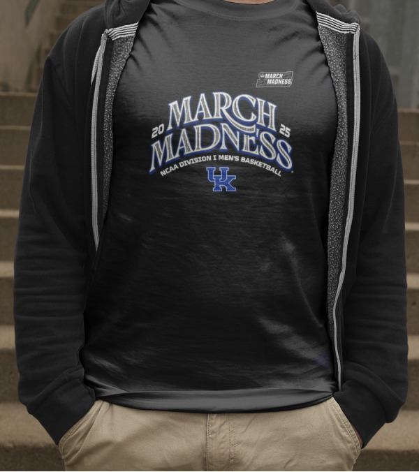NCAA Division I Kentucky Men's Basketball 2025 March Madness T-Shirt
