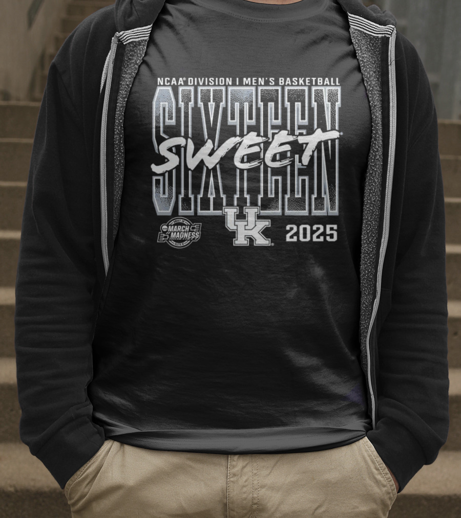 NCAA Division I Men's Basketball Sweet Sixteen Kentucky 2025 March Madness T-Shirt
