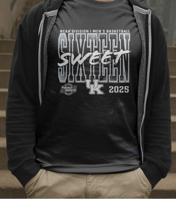 NCAA Division I Men's Basketball Sweet Sixteen Kentucky 2025 March Madness T-Shirt