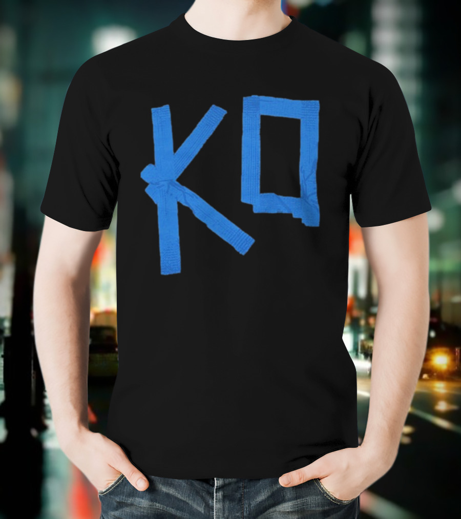 KO Martial Arts Blue Belt Letters T-Shirt