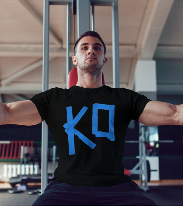 KO Martial Arts Blue Belt Letters T-Shirt