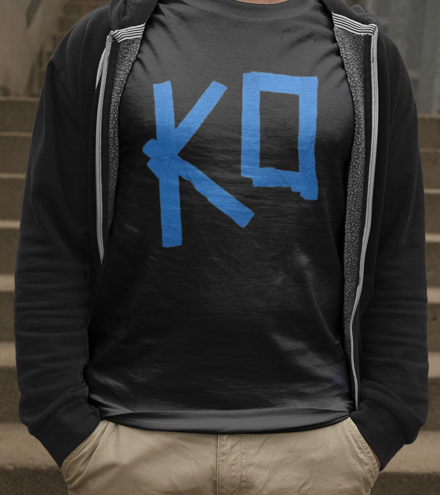 KO Martial Arts Blue Belt Letters T-Shirt