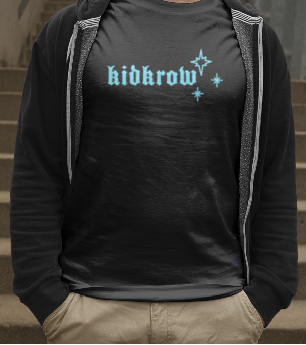 Kid Krow Black Blue Gothic Stars T-Shirt
