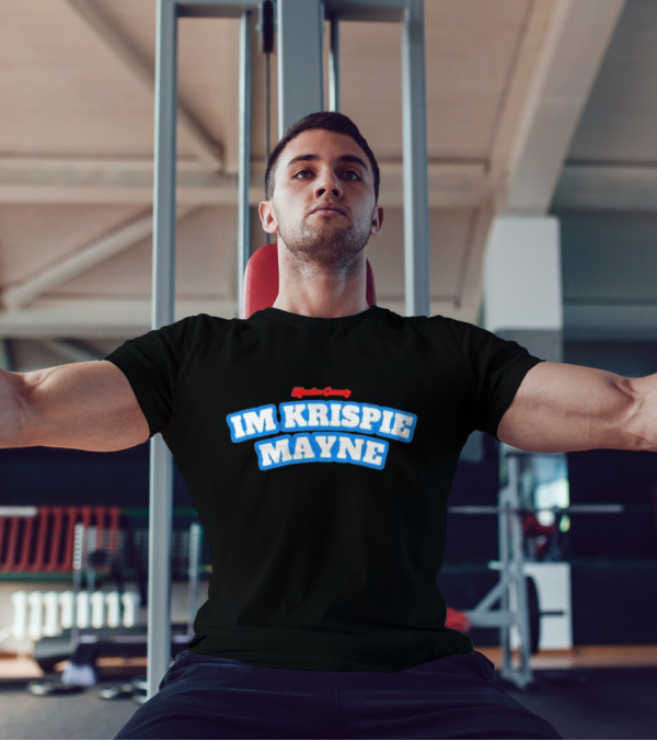 Kreative Comedy IM KRISPIE MAYNE Blue And Red Text T-Shirt