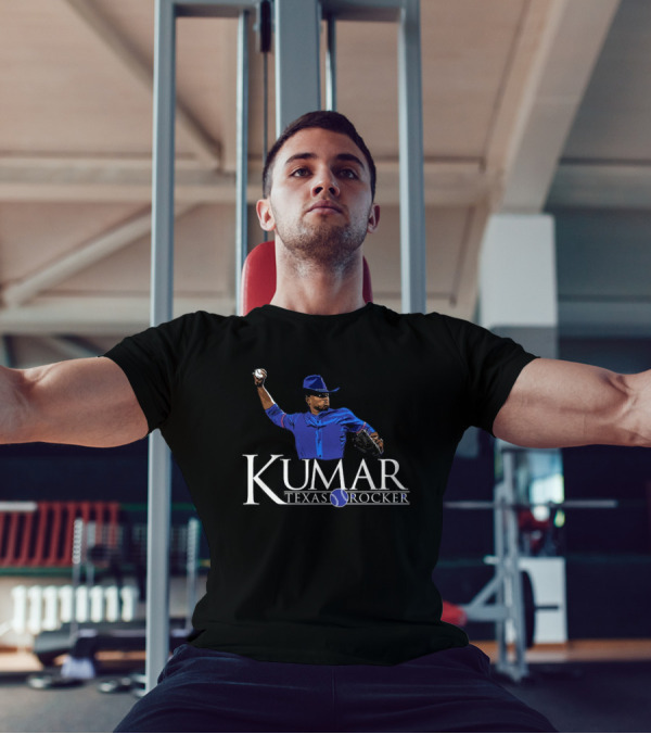 Kumar Texas Rocker Baseball Pitcher Cowboy Hat T-Shirt