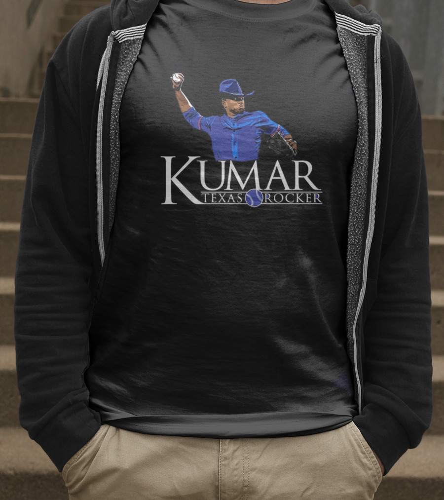 Kumar Texas Rocker Baseball Pitcher Cowboy Hat T-Shirt
