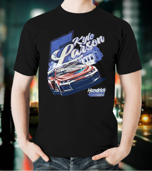 Kyle Larson Hendrick Motorsports Valvoline Racing Car T-Shirt