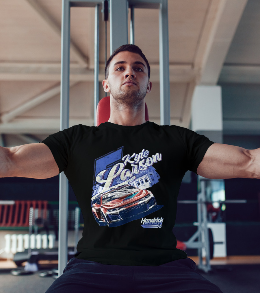 Kyle Larson Hendrick Motorsports Valvoline Racing Car T-Shirt