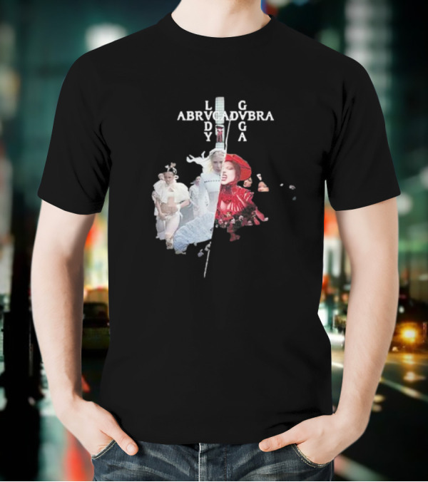 Lady Gaga Abracadabra Collage Fashion Art Style T-Shirt