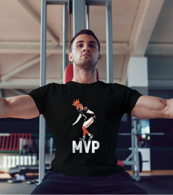 Lfg Cincy Jackpot Joey Mvp Football Player Illustration With Crown T-Shirt