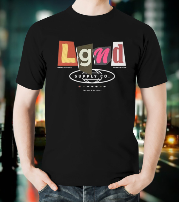 Lgnd Supply Co Ransom Cutout Letter Style T-Shirt