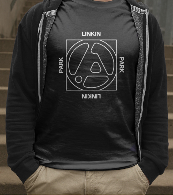Linkin Park Tan Ladies FZ Box Logo T-Shirt