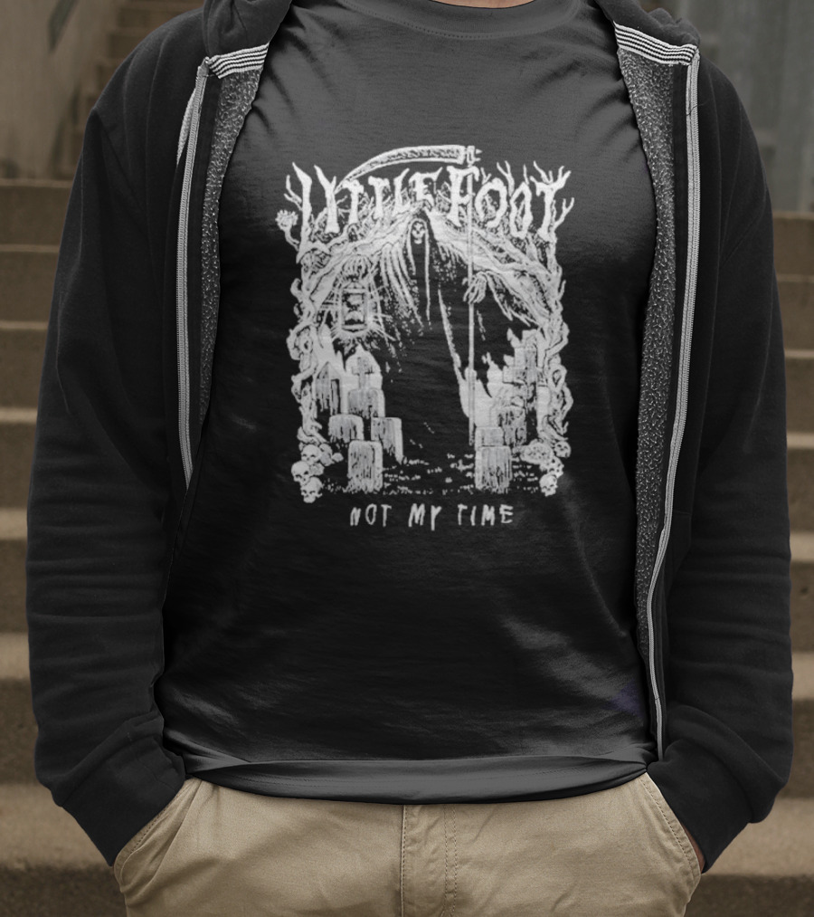 Little Foot Not My Time Diablo Macabre Forest Candle Scene T-Shirt